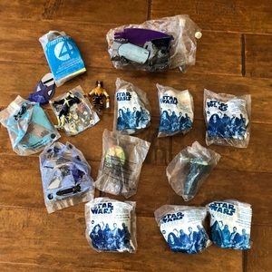 Vintage STAR WARS X Men Fantastic 4 Toy Figurines Collectible Lot Burger King